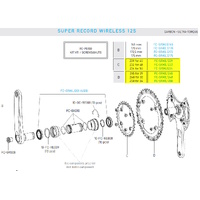 Campagnolo Super Record S Wireless 12-Speed Chainring 53T 121 BCD with Screws