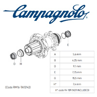 Campagnolo Zonda DB/Scirocco DB HH12 Thru-Axle Kit 135/142 mm