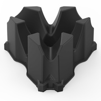 KOM Cycling Indoor Trainer Front Wheel Block Black