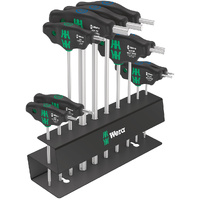 Wera Bicycle Set 6 T-Handle Screwdriver Set with Holding Function and Rack