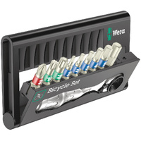 Wera Bicycle Set 9 Stainless Bit Assortment with Zyklop Mini Ratchet