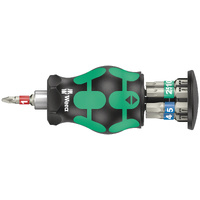 Wera Bicycle Set 11 Stubby Bitholding Screwdriver with Stainless Bit Magazine