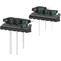 Wera 454/7 HF Set 1 T-Handle Hex-Plus Screwdriver Set with Holding Function 7 Pieces