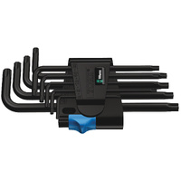 Wera 967/9 TX HF 1 TORX L-Key Set with Holding Function, BlackLaser
