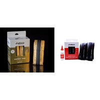 Vittoria Corsa PRO Gold Limited Edition Tyre Twin Pack with Corsa N.EXT Twin Pack 700x28c