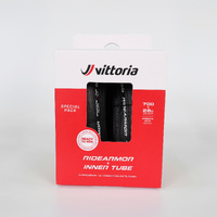 Vittoria RideArmor Tubeless Ready Road Tyre Twin Pack 700x28c with 2 Inner Tubes