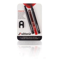 Vittoria Alloy Presta Valve Extenders Black (2 Pack)