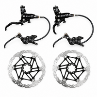 Hope Tech EVO GR4 4-Piston Hydraulic Disc Brake Set - Front + Rear + 6-Bolt Floating Rotors