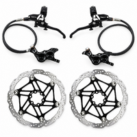 Hope Tech 4 V4 4-Piston Hydraulic Disc Brake Set - Front + Rear + Vented 6-Bolt Rotors