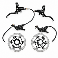 Hope Tech EVO TR4 4-Piston Hydraulic Disc Brake Set - Front + Rear + 6-Bolt Floating Rotors