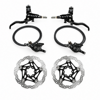 Hope Tech EVO X2 2-Piston Hydraulic Disc Brake Set - Front + Rear + 6-Bolt Floating Rotors