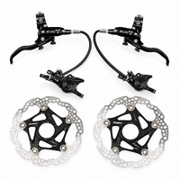 Hope Tech EVO X2 2-Piston Hydraulic Disc Brake Set - Front + Rear + Centre Lock Floating Rotors