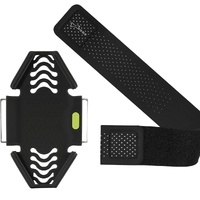 Bone Run Tie Running Armband, Large, Black