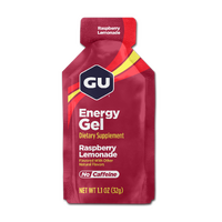 GU Energy Gel, Raspberry Lemonade, Box of 24