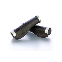 JetBlack Ergo Lock-On Grips, Silver Rings