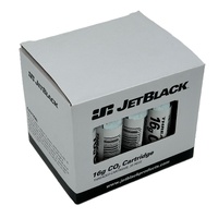 JetBlack 16 Gram Threaded CO2 Cartridges 20 Pack