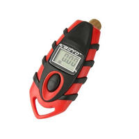 BETO Tyre Pressure Gauge - Presta Schrader Valve - Red