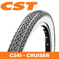 CST Tyre Cruiser Tread C241 - 26 x 2.125 - White Wall
