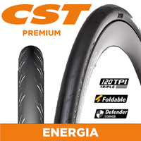 CST Tyre Energia C3045- 700 x 25 - Folding EPS - Dual Compound - 120 TPI - Black - 240g