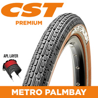 CST Tyre Metro Palmbay C1779 - 700 x 40 - APL 0.7mm W/Ref Strip - Blk / Brown