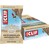 Clif Bar Energy Bar — White Chocolate Macadamia — Box of 12 × 68 g