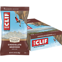 Clif Bar Energy Bar — Chocolate Brownie — Box of 12 × 68 g