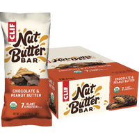 Clif Nut Butter Bar — Chocolate & Peanut Butter — Box of 12 × 50 g