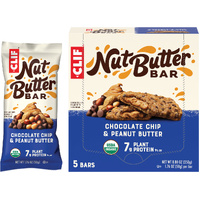 CLIF Nut Butter Bar Chocolate Chip & Peanut Butter 5x50g (Best before 2/1/2026)
