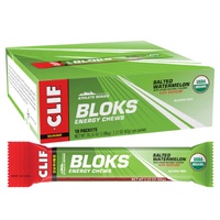 Clif Bloks Energy Chews — Salted Watermelon — Box of 18 × 60 g