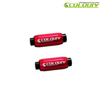 COLOURY Cable Adjusters - Pair - Red