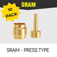 EZmtb SRAM Press-Type Brass Olive & Insert – 10 Pack