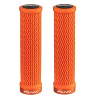 FUNN Grips - Holeshot - One Sided Lock - Triple Fin - 30.5mm - Orange