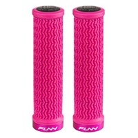 FUNN Grips - Holeshot - One Sided Lock - Triple Fin - 30.5mm - Pink