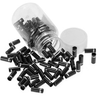 GUB 4mm Alloy Shifter Housing End Caps Black (100 Pack)
