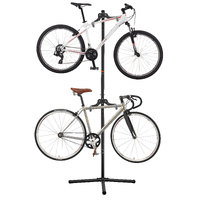 IBERA Bike Stand Two Bike Vertical Display With Multi Pivot Arms