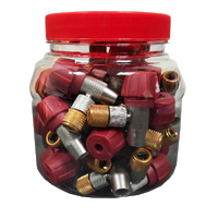 QBP Co2 Screw Regulator Heads - 25 Pcs / Jar