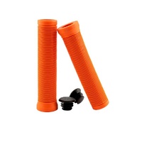 QBP BMX Grips - Ribbed 145mm - Orange