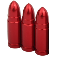 QBP SV Valve Caps - 10 PC Bag - Red Bullet