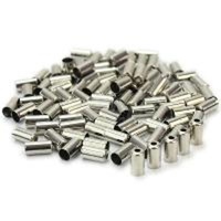 MARS ONE Brass End Caps Ferrules - 5mm - Suits Brake Cable - Nickle Plated - 200Pc