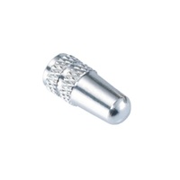 MARS ONE Presta Valve Cap - Pair - Silver