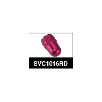 M1 Schrader Alloy Valve Caps Red 10 pcs / Bag