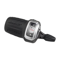 Microshift DS85 3x Left Indexed Twist Shifter with Gear Indicator