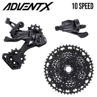 MICROSHIFT Groupset MTB - ADVENT X 1x10 11-48T Steel Alloy Cassette - Clutched Derailleur