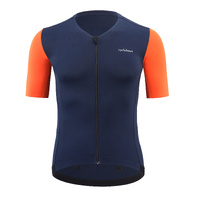 Cyclehaus Elite Short Sleeve Jersey Navy Blue & Orange