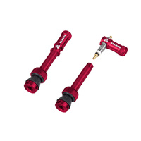 Granite Juicy Nipple 44mm Colour-Matched Tubeless Presta Valve Stems and Caps, Pair
