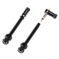 Granite Juicy Nipple 60mm Tubeless Presta Valve Stems with Core Remover Caps, Pair