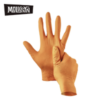 MolicSYN Prime Orange Disposable Nitrile Gloves – Box of 50