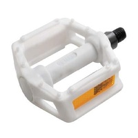 QBP Pedal Plastic Kids 1/2 X 1/8 White