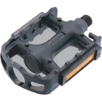 QBP Pedal - Plastic Mtb General Style - 9/16 - Black - Tw