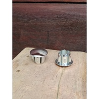 Premium Parts Handlebar End Plugs — Chrome, Pair